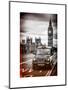 London Taxi and Big Ben - London - UK - England - United Kingdom - Europe-Philippe Hugonnard-Mounted Art Print