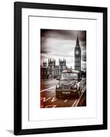 London Taxi and Big Ben - London - UK - England - United Kingdom - Europe-Philippe Hugonnard-Framed Art Print