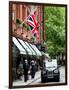 London Taxi and English Flag - London - UK - England - United Kingdom - Europe-Philippe Hugonnard-Framed Photographic Print