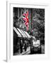 London Taxi and English Flag - London - UK - England - United Kingdom - Europe-Philippe Hugonnard-Framed Premium Photographic Print