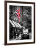 London Taxi and English Flag - London - UK - England - United Kingdom - Europe-Philippe Hugonnard-Framed Premium Photographic Print