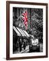 London Taxi and English Flag - London - UK - England - United Kingdom - Europe-Philippe Hugonnard-Framed Photographic Print