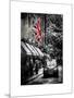 London Taxi and English Flag - London - UK - England - United Kingdom - Europe-Philippe Hugonnard-Mounted Art Print