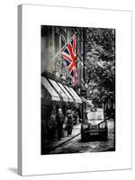 London Taxi and English Flag - London - UK - England - United Kingdom - Europe-Philippe Hugonnard-Stretched Canvas