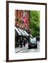 London Taxi and English Flag - London - UK - England - United Kingdom - Europe-Philippe Hugonnard-Framed Art Print