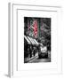 London Taxi and English Flag - London - UK - England - United Kingdom - Europe-Philippe Hugonnard-Framed Art Print