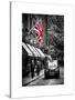 London Taxi and English Flag - London - UK - England - United Kingdom - Europe-Philippe Hugonnard-Stretched Canvas