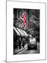 London Taxi and English Flag - London - UK - England - United Kingdom - Europe-Philippe Hugonnard-Mounted Art Print