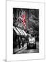 London Taxi and English Flag - London - UK - England - United Kingdom - Europe-Philippe Hugonnard-Mounted Art Print