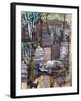 London Taxi-Oxana Zaika-Framed Giclee Print