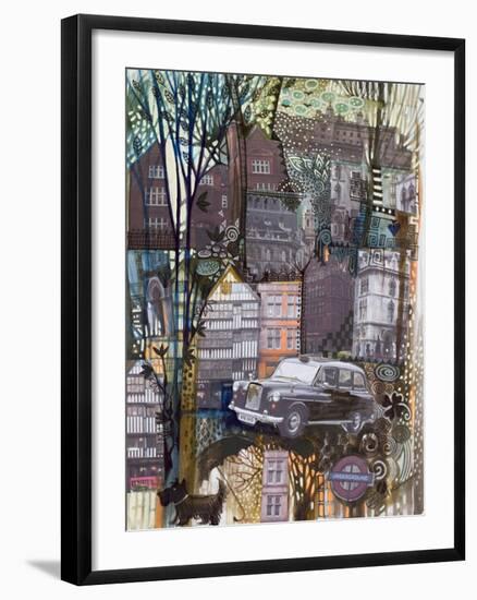 London Taxi-Oxana Zaika-Framed Giclee Print