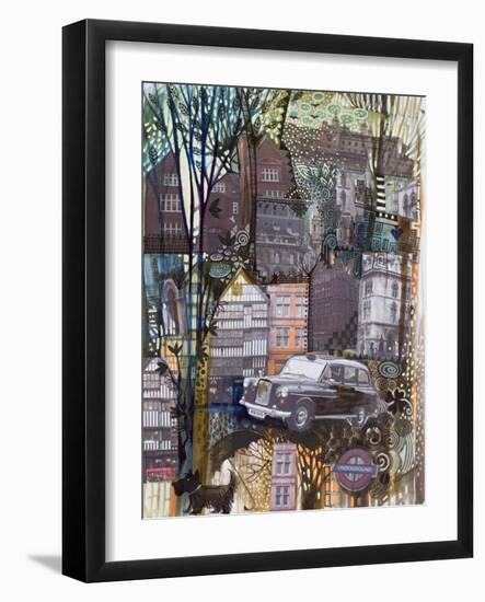 London Taxi-Oxana Zaika-Framed Giclee Print