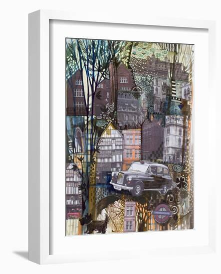 London Taxi-Oxana Zaika-Framed Giclee Print