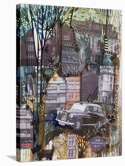 London Taxi-Oxana Zaika-Stretched Canvas