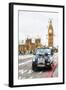 London Taxis II - In the Style of Oil Painting-Philippe Hugonnard-Framed Giclee Print