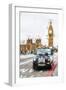 London Taxis II - In the Style of Oil Painting-Philippe Hugonnard-Framed Giclee Print