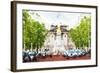 London Taxis - In the Style of Oil Painting-Philippe Hugonnard-Framed Giclee Print