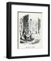 London Tea Stall 1836-George Cruikshank-Framed Art Print