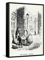 London Tea Stall 1836-George Cruikshank-Framed Stretched Canvas