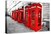London Telephone Boxes-duallogic-Stretched Canvas