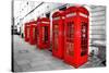 London Telephone Boxes-duallogic-Stretched Canvas