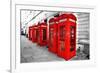 London Telephone Boxes-duallogic-Framed Photographic Print