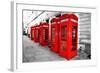 London Telephone Boxes-duallogic-Framed Photographic Print