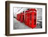 London Telephone Boxes-duallogic-Framed Photographic Print