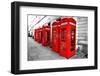 London Telephone Boxes-duallogic-Framed Photographic Print