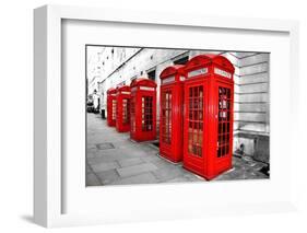 London Telephone Boxes-duallogic-Framed Photographic Print