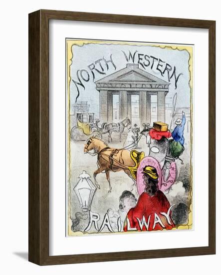 London Terminus of the London and North Western Railway, Euston, London, C1860-null-Framed Giclee Print