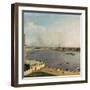 London, Thames and City as Seen from the Richmond House, 1746-1747-Canaletto-Framed Giclee Print