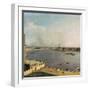 London, Thames and City as Seen from the Richmond House, 1746-1747-Canaletto-Framed Giclee Print