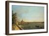 London. the Thames from Somerset House Terrace Towards the City, Ca 1751-Canaletto-Framed Giclee Print