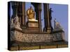 London, This Large Statue of Prince Albert in Hyde Park, Is Seated in a Vast Gothic Shrine, England-Paul Harris-Stretched Canvas