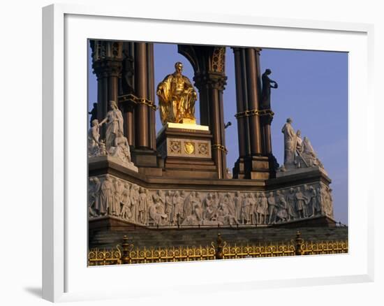 London, This Large Statue of Prince Albert in Hyde Park, Is Seated in a Vast Gothic Shrine, England-Paul Harris-Framed Photographic Print