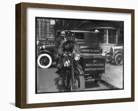 London to Cape Ride-null-Framed Art Print