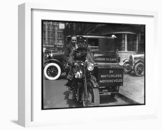 London to Cape Ride-null-Framed Art Print
