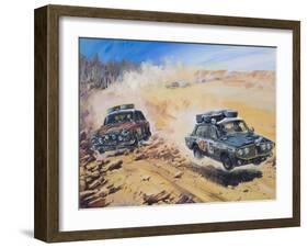 London to Sydney Motor Rally of 1968-Graham Coton-Framed Giclee Print