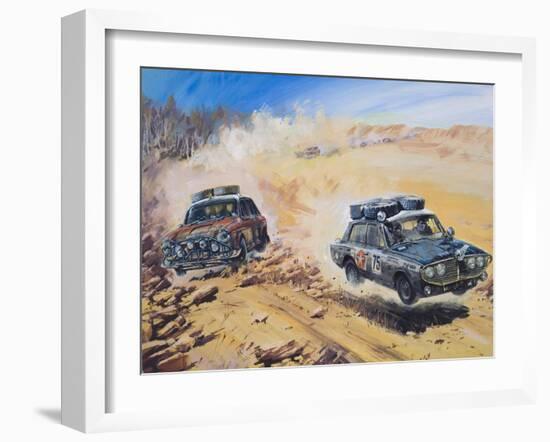 London to Sydney Motor Rally of 1968-Graham Coton-Framed Giclee Print