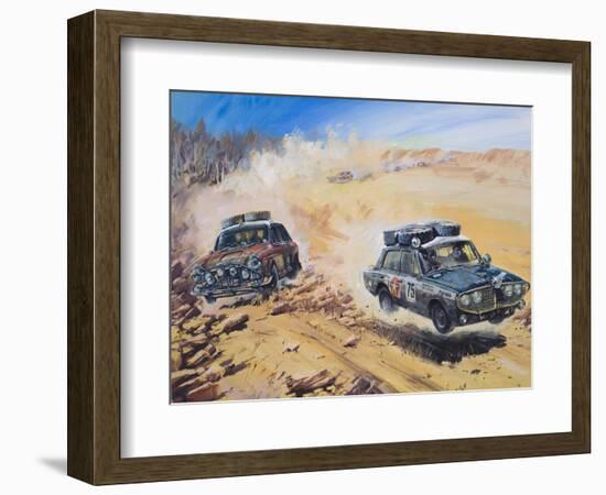 London to Sydney Motor Rally of 1968-Graham Coton-Framed Giclee Print