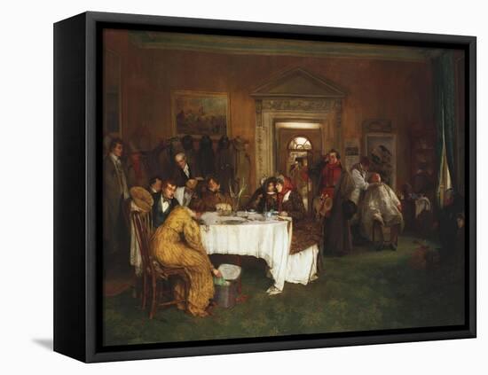 London to York - Time's Up Gentlemen-Walter Dendy Sadler-Framed Stretched Canvas