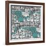 London Toile Blue-Sharon Turner-Framed Art Print