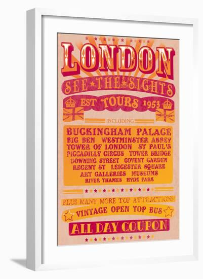 London Tours '53-The Vintage Collection-Framed Art Print