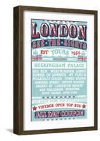 London Tours '54-The Vintage Collection-Framed Giclee Print