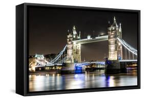 London Tower Bridge across the River Thames-Mohana AntonMeryl-Framed Stretched Canvas