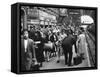 London Train Station During the Outbreak of World War Ii-null-Framed Stretched Canvas