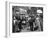 London Train Station During the Outbreak of World War Ii-null-Framed Photographic Print