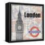 London Train-Lauren Gibbons-Framed Stretched Canvas