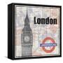 London Train-Lauren Gibbons-Framed Stretched Canvas